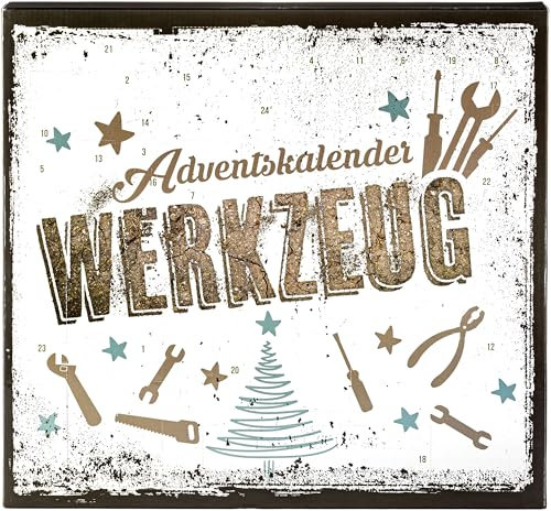 ADVENTSKALENDER WERKZEUG - Adventskalender für Heimwerker, 24 x eine neue Überraschung, inkl. Tasche