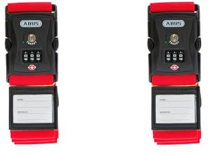 ABUS Kofferband 620TSA/192 rot 2er Set - 41937