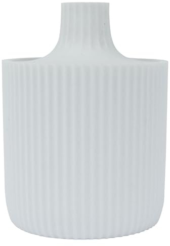 axentia 135860 Aufbewahrungsdose Samos, Ø 8,5 cm, Höhe 12 cm, weiß
