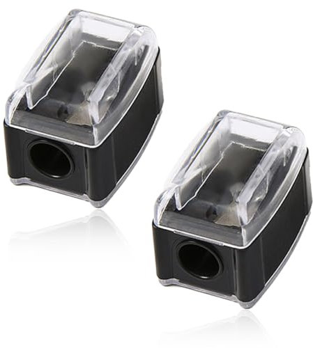 SGERUFZ 2 Stück Universal Makeup Sharpener Anspitzer, Handlich für Unterwegs