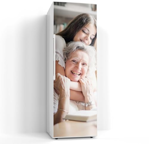 DEQORI personalisierte Magnetfolie für Kühlschrank 60x180 cm | dekorative Magnetmatte Gefrierschrank Schutz | Magnet Deko-Folie selbstklebend, magnetisch & wasserabweisend