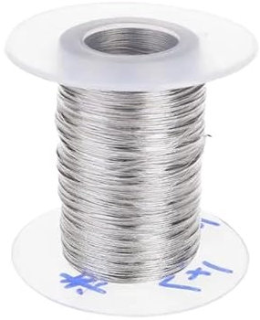 CEHJZQRPL Câble métallique, Câble métallique en Acier, câble métallique de Levage 100 m 1 × 7 Corde à Linge(0.5mm)