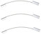 HOMSFOU 3st Anti-Drop-drahtseil Kindersicherungen Gardinenstange Endet Anti-Fall-Kabel-begrenzer Auto-Alarm-Blitz Sicherheits-Anti-Fall-Gurte Sicherheitsfensterstopper Silver Edelstahl 304
