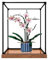 QIXINDGYH Acryl-Vitrine für Lego 10311 Orchideen-Modell, 3 mm staubdichte Schaukasten, Vitrine kompatibel mit Lego 10311 (Modell nicht im Lieferumfang enthalten), Rahmen aus Metall, Braun