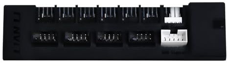 LIANLI LL-Edge HUB BK Hub USB staccabile, 4 x intestazioni USB 2.0 / 6 intestazioni PWM, LL-Edge HUB BK (rivenditore autorizzato giapponese)