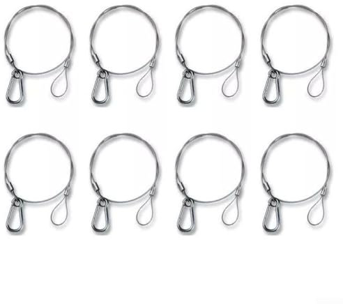Stage Lighting Safety Bond Wire Set 8PCS Heavy Duty Cables for DJ and Event Setup, 20KG Capacity
