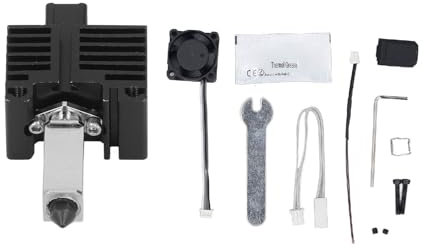 3D -Drucker -Hotend -Kits, Verbesserte CUCRZR Ni -Beschichtungsheizungsblock, Ra0.4 Innenwand und Gehärtete Stahldüse für X1 C.