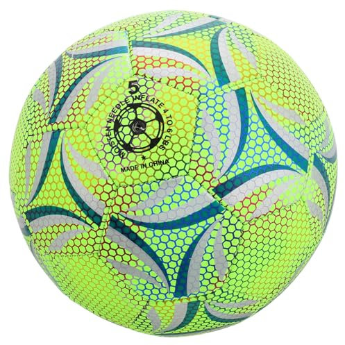 ibasenice Leuchtender Fußball Für Training Und Spiele Standard Mit Einzigartigem Leuchtdesign Für Dunkle Umgebungen Langlebige Und Sichere Sportausrüstung