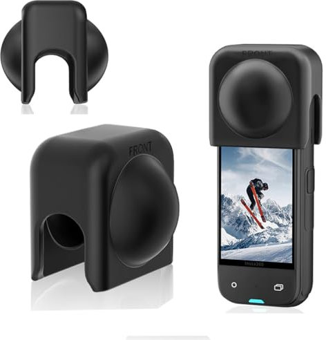 Bouchon d'objectif pour Insta360 X5, protection d'objectif anti-poussière et anti-rayures en silicone pour Insta 360 X5 X4 Accessoires d'objectif
