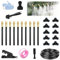 Kit de systèmes d'arrosage de jardin, système de brumisation automatique à 360° pour plantes d'extérieur et d'intérieur, buse flexible réglable en cuivre