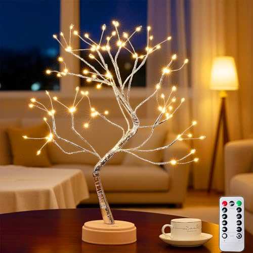 HOUSN Lichterbaum,108 Led Baum Lampe,8 Modi Dimmbar,Mit Fernbedienung&Timer,Usb/Batteriebetrieb(AA),Verstellbare äSte FüR Deko,Party, Weihnachten,Warmweiß Licht