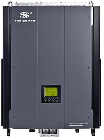 SSSUNSTONEPOWER 10kW 3-Phasen Hybrid-Solarwechselrichter, Reiner Sinus, 48V DC auf 230/400V AC, Inselbetrieb & Netzeinspeisung, Lithium- & Blei-Batterien, VDE4105, Ideal für Haus & Büro(0% MwSt)