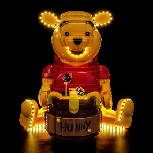 Led Licht Set Kompatibel mit Lego 43300 Winnie The Pooh (Kein Modell), Dekorationsbeleuchtungsset Compatible with Lego Winnie The Pooh Bausteinen Modell