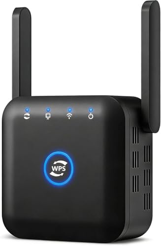 2026 New WiFi Booster, WiFi Extender, WiFi Repeater, Covers Up to 3650 Sq.ft and 45 Devices, Internet Booster - with Ethernet Port, Quick Setup, Home Wireless Signal Booster