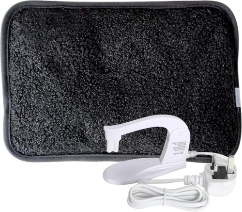 Marco Paul Rechargeable Electric Hot Water Bottle with Soft Teddy Fleece Cover - Cordless Electric Hot Water Bottle, Fast Heating Rechargeable Heating Pad for Period Pain, Back Pain & Home Comfort