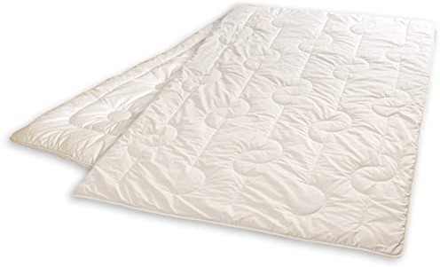 Öko Planet 4 Jahreszeiten Kamelhaar Bettdecke 155x220 cm, zweiteilig für Sommer Winter und als Übergangsdecke, Verschiedene Größen