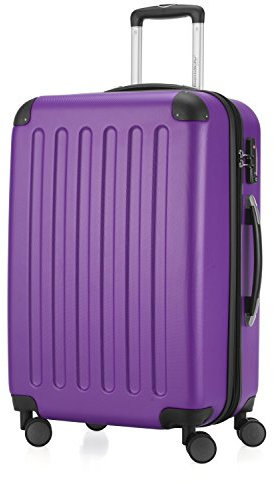 HAUPTSTADTKOFFER - Spree - Valise de Taille Moyenne, Bagage de soute rigide ABS, TSA, extensible, extra léger, 4 roues, 65 cm, 74 L, Violet