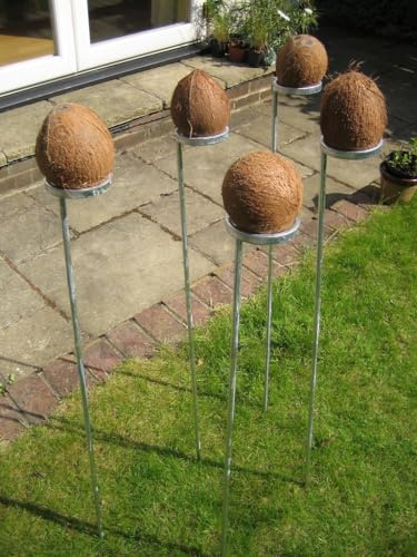 Set of 7 coconut shy posts | 1m Long - Fair games outdoor - Great for Carnivals, Fetes and Fundraising