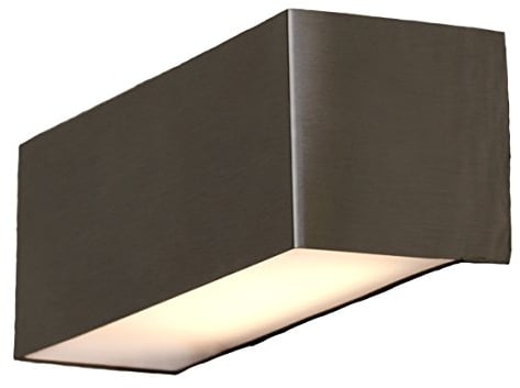 Eco Light Moderne LED-Außenwandleuchte Gemini, Edelstahl, 300 Lumen, 5 W, rechteckig 21 x 7 cm, IP44 ST 791 LED