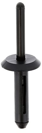 Restagraf - Rivet Plastique pour Moulures d'Ailes Avant - Compatible avec BMW, Citroën, Fiat, Peugeot (Certains Véhicules) - Réf. 12683 - Sachet de 8, Noir