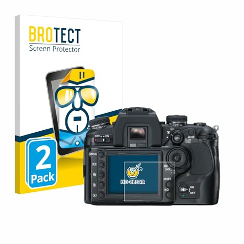 BROTECT (2 Stück Schutzfolie für Konica Minolta Dynax 7D Displayschutz Folie Made in Germany, Ultra-Klar