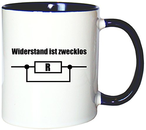 Mister Merchandise Kaffeetasse Becher Widerstand ist Zwecklos Teetasse