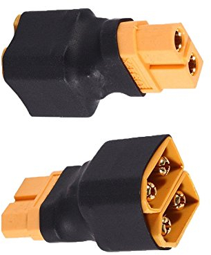 Boladge 2 Stücke XT60 Parallel Stecker 1-Buchse auf 2-Männlich Stecker XT60 Parallel Adapter für RC Lipo-Akkus
