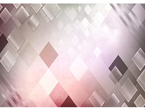 Runa Art Fototapete 3D Abstrakt 352 x 250 cm Vlies Tapeten XXL Moderne Wandtapete Wohnzimmer Schlafzimmer Rosa Grau 9347011a