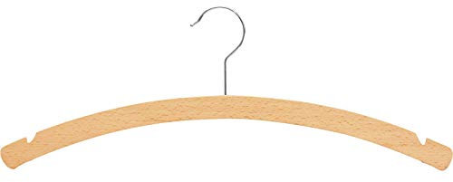 10 Einfachbügel Kleiderbügel aus Buchenholz - 10 Stück | PB-Onlinehandel (1509-2h)