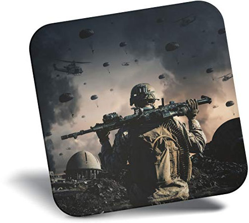 Destination Vinyl ltd Fridge Magnet - Military War Gamer Gaming Soldier 21881