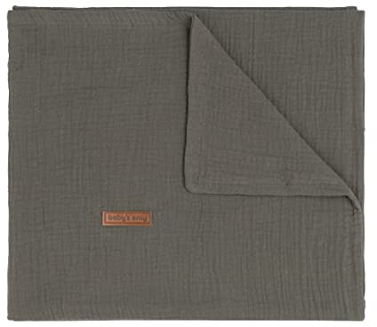 Baby's Only - Babydecke Breeze - Baby bettwäsche aus Baumwolle - Für wärmeren Tagen - Wiege und den Kinderwagen - Hydrophilen Stoff - für Jungen und Mädchen - Khaki - 70x95 cm