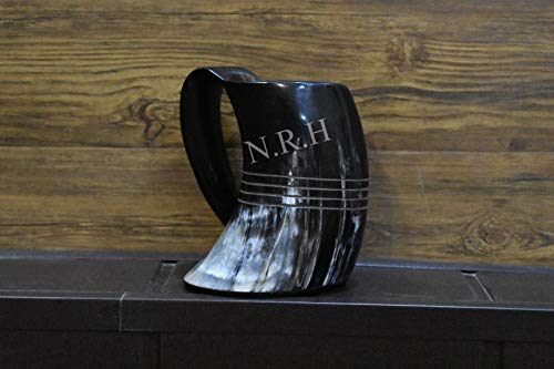 Wikingerbecher Bierkrug Trinkhorn Becher authentisch Wikinger trinken