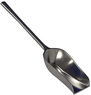 Grünke Langstiel Bonbonschaufel aus Alu 285 mm - Schaufel - Abwiegeschaufel Volumen 100g 0,1L