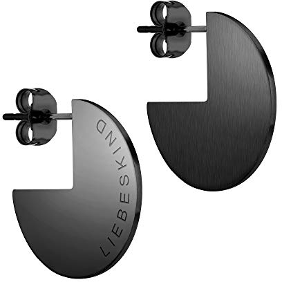 Liebeskind Berlin Damen-Ohrstecker Edelstahl (schwarz)