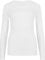 Hamishkane Ladies Long Sleeve Round Neck Plain Casual Basic Stretchy Fitted Womens T-Shirt Top White