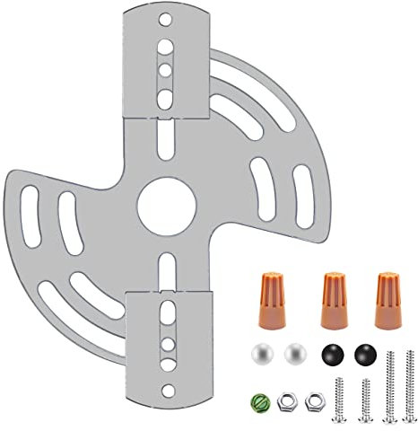 ECUDIS Lighting Adjustable Crossbar with Screws and Nuts, Multifunctional Ceiling Light Bracket Light Fixture Crossbar Plate for Mount Wall Light, Close to Ceiling Light, Chandelier