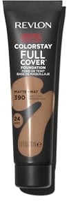 Revlon ColorStay Full Cover Longwear Matte Foundation, hitze- und schweißbeständig, leichtes Gesichts-Make-up, Farbton Early Tan (390), 30 ml