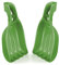 ARTECSIS Laubschaufel, Gartenwerkzeug Set, Laub greifer, Blättersammler für Gartenarbeit, Laubpicker ergonomisch und rückenschonend, Gartenarbeit, 2-teiliges Set in grün
