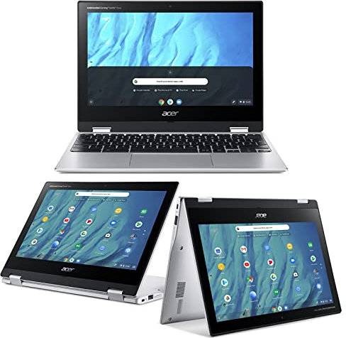 Acer Ordenador portátil Chromebook Spin 311 CP311-3H-K14Q con procesador MTK MT8183 con Octa-Core CPU, RAM 4 GB, 64 GB eMMC, pantalla 11;6 HD Multi-Touch LCD, Mali-G72 MP3, ChromeOS, Silver