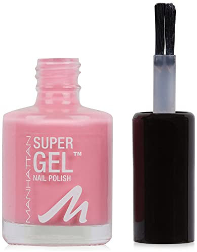 Manhattan Super Gel Nagellack – Gel Maniküre Effekt ganz ohne UV Licht – Nail Polish mit bis zu 14 Tagen Halt – Farbe Angel Wing 235 – 1 x 12ml