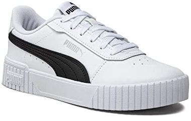 PUMA Femme Carina 2.0 Basket, Puma White Puma Black Puma Silver, 42 EU