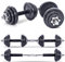 Lions 20kg Dumbbells Set - Cast Iron Vinyl Adjustable Dumbbells Pair, Barbell Bar Weights Plate Discs for Men Women, Strength Training Equipment Home Gym Fitness Lifting Workout