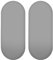 2X Jersey-Spannbettlaken für Babykörbe, oval, 100% Baumwolle (Grau)