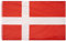 MUWO Flagge Nations Together 90 x 150 cm Nationalmanschaften, doppelseitige Gartenflagge, wetterfeste Fanflagge, Fußballflagge Polyester Länderfagge Deutschland mit Ösen (Dänemark)