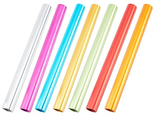 nbeads 7 Pcs Bâton de Course de Relais, 7 Couleurs Bâtons de Relais d'athlétisme Bâtons Relais en Aluminium Bâton Relais Champ de Piste pour Course Sports Plein Air Pratique D'Athlète en Cours