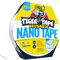 Tiger Tape® Nano Mounting Tape | Heavy Duty, Double-Sided, Reusable, Removable Adhesive | Strong Hold (Up to 20kg/m), Traceless, Crystal Clear | Perfect for Home, Office, DIY, and More | 5m Roll