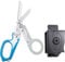 Elegital Notfallschere, Edelstahl, faltbare Schere, Zange, Outdoor, Camping, Rettungsschere, Werkzeuge, blau, aqua