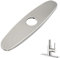 Tap Hole Cover,Escutcheon Plate for Bathroom or Kitchen Sink Tap Single Hole Mixer Taps,10 Inch Stainless Steel Faucet Deck Plate (Brushed Nickel)