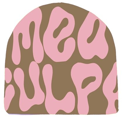 BAIFUMEN Frauen Beanie Hut Winter Strickmütze Brief Grafik Gestrickt Hut Frauen Winter Weich Warm Mütze (Acryl, Khaki und Rosa)