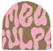 BAIFUMEN Frauen Beanie Hut Winter Strickmütze Brief Grafik Gestrickt Hut Frauen Winter Weich Warm Mütze (Acryl, Khaki und Rosa)